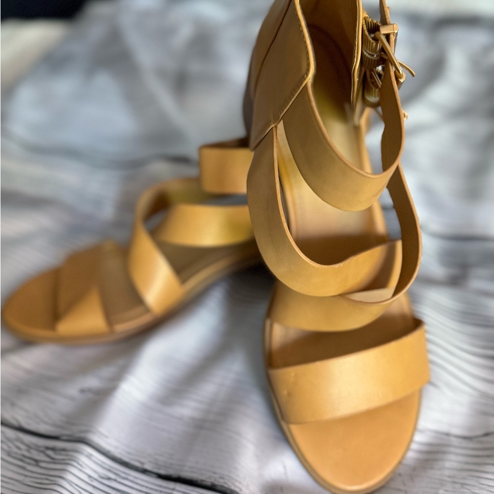 American Eagle Outfitters Tan Strappy Heels
~Worn once